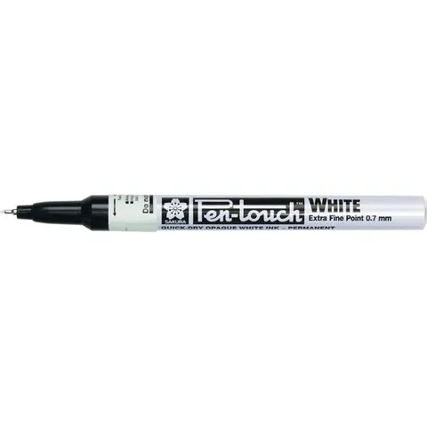Sakura Marker extra fijn 0.7mm wit – afbeelding 2