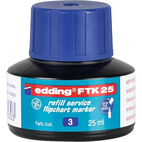 Edding Ftk 25 Navulinkt Blauw – afbeelding 2