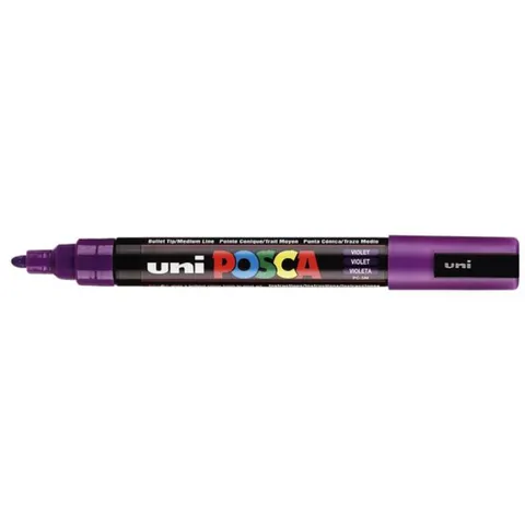 Paintmarker Uni POSCA PC5M medium paars – afbeelding 2