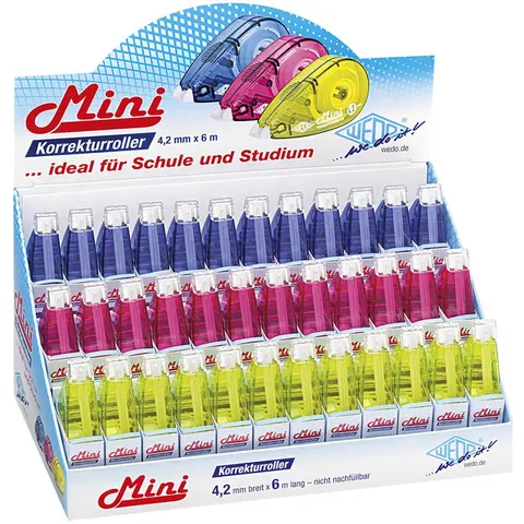 WEDO correctieroller Mini, display 36 stuks – afbeelding 2
