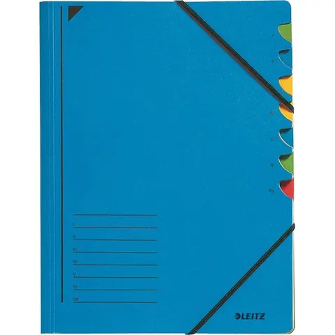 Sorteermap Leitz 7-Vaks Blauw – afbeelding 2