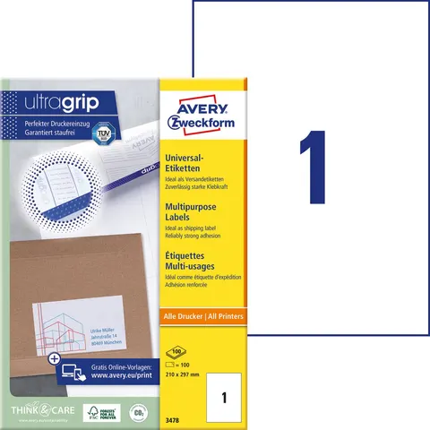 Avery-3478-ILC Etiketten – afbeelding 2