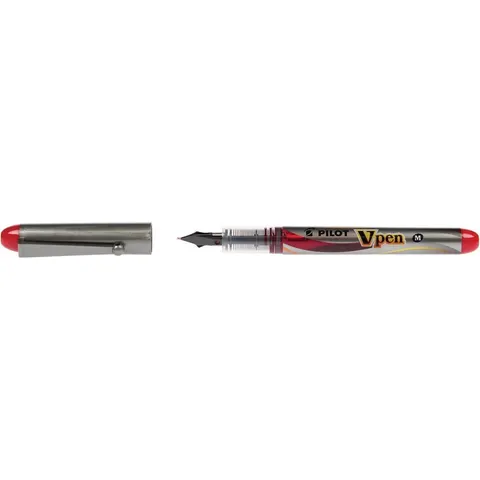 Pilot vulpen V-Pen Silver rood – afbeelding 2