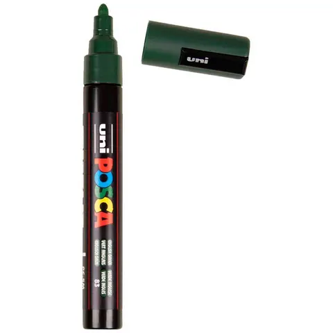 Paintmarker Uni POSCA PC5M medium Engels groen – afbeelding 2