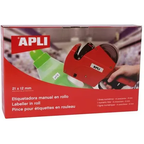Handmatige Labelmachine Apli 101418 Rood – afbeelding 2
