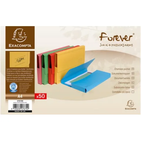 Pocketmap Exacompta Forever A4 Assorti – afbeelding 3