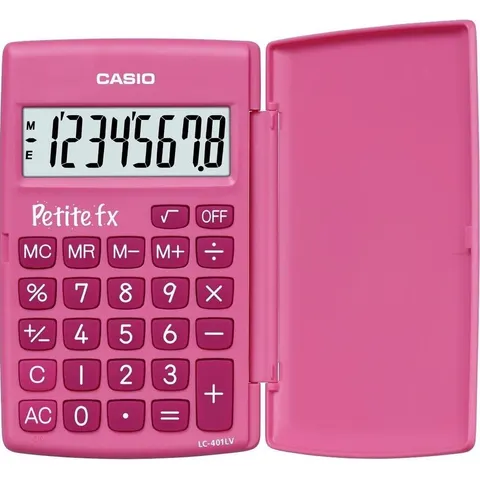 Casio LC-401LV - Bureaurekenmachine / Roze – afbeelding 2