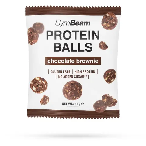 GymBeam Eiwitballen 45 g chocoladebrownie – afbeelding 2