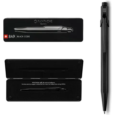 Caran d'Ache 849 Black Code Balpen – afbeelding 2