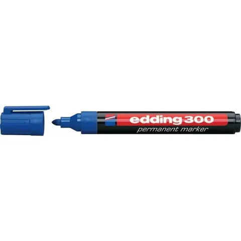 Edding Permanent Marker - 300 - Blauw – afbeelding 2