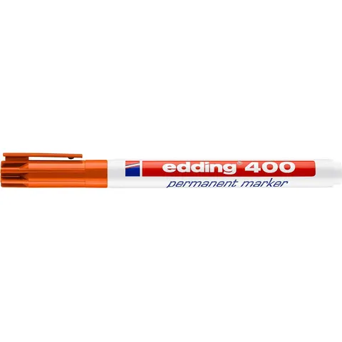 Permanent marker Edding 400 - oranje – afbeelding 2