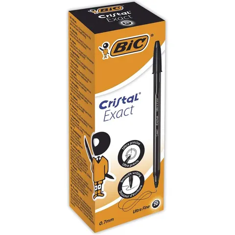 Pen Bic Cristal Exact Zwart – afbeelding 2
