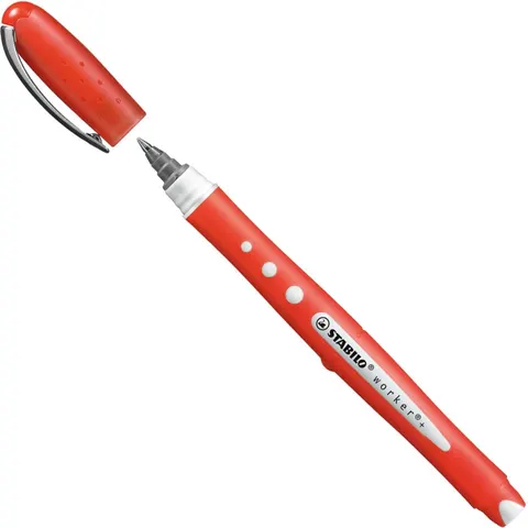 Rollerpen STABILO worker colorful 2019/40 medium rood – afbeelding 2