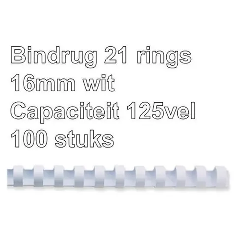 GBC Combbind 16MM WIT D100X – afbeelding 2