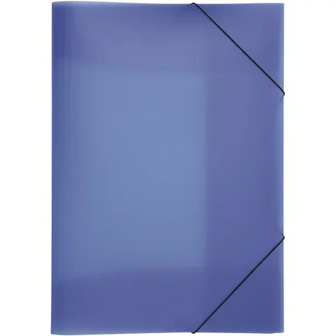 Gummizugmappe A3 PP 3 Einschlagklappen blau – afbeelding 2
