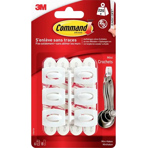 3M Command-mini-haak Wit – afbeelding 2
