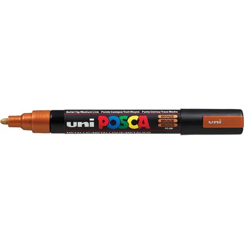 Paintmarker Uni POSCA PC5M medium brons – afbeelding 2