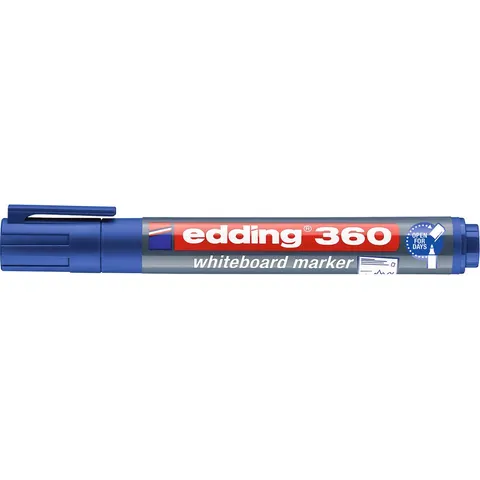 Edding witbordstiften e-360 blauw – afbeelding 2