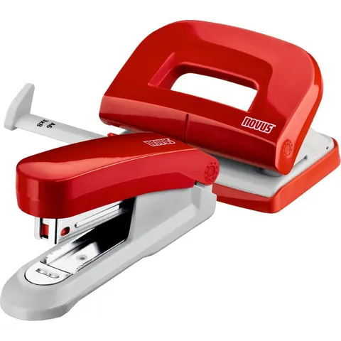 nietmachine/perforator set Novus Evolution E15/E210 rood – afbeelding 2