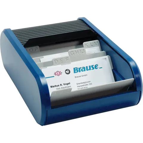 helit visitekaartjesbox, blauw – afbeelding 2