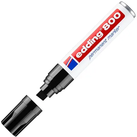 Permanent marker Edding 800 - Zwart – afbeelding 2