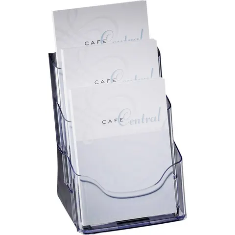 Sigel folderhouder 3xA5 tafelmodel transparant acryl – afbeelding 2