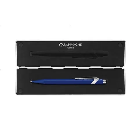Caran d'Ache 849 Blue Rollerball – afbeelding 2