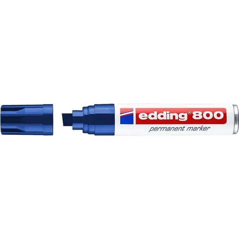 Viltstift edding 800 schuin 4-12mm blauw – afbeelding 2