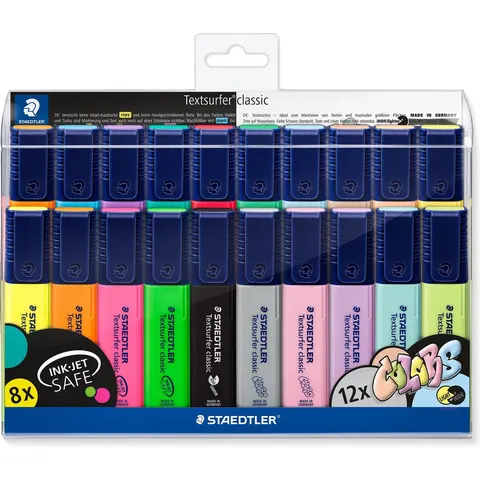 STAEDTLER Textsurfer classic tekstmarker - set 20 st – afbeelding 2
