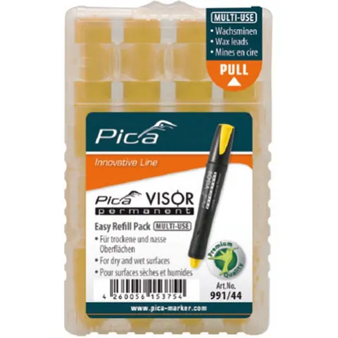 Pica 991/40 Visor Permanent Navulling Geel – afbeelding 2