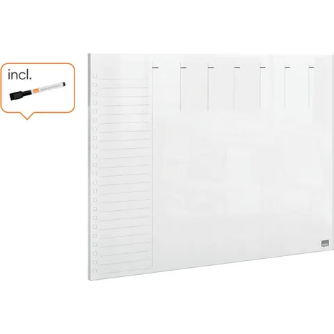 Weekplanner Nobo transparant acryl A4 – afbeelding 2