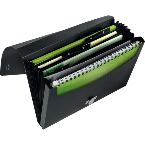 Projectmap Leitz Recycle A4 5-vaks PP zwart – afbeelding 2