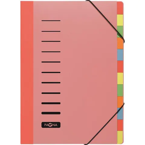 Durable sorteermap A4 gekleurde tabs rood – afbeelding 2