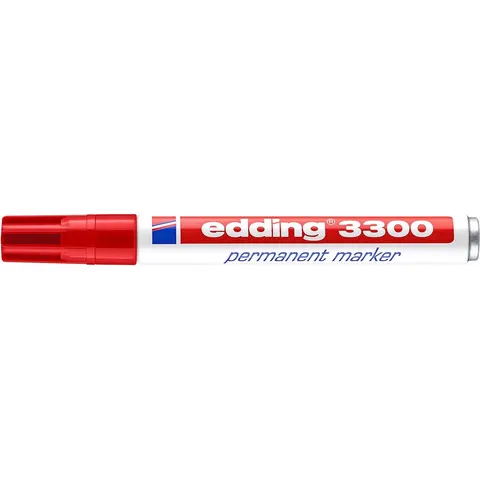 Viltstift edding 3300 schuin 1-5mm rood – afbeelding 2
