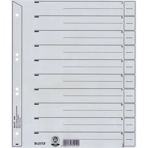 Leitz Staffelblad Karton - 100 st. - A4 - 10 tabs – afbeelding 2