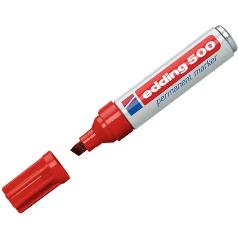 Viltstift edding 500 schuin 2-7mm rood – afbeelding 2