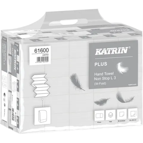 Handdoek katrin plus 3laags 203x320mm wit – afbeelding 2
