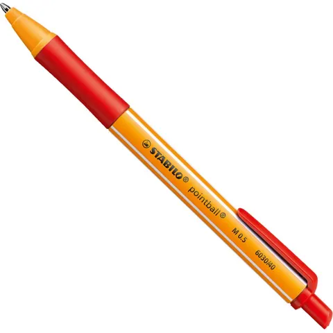 Balpen STABILO pointball 6030/40 medium rood – afbeelding 2