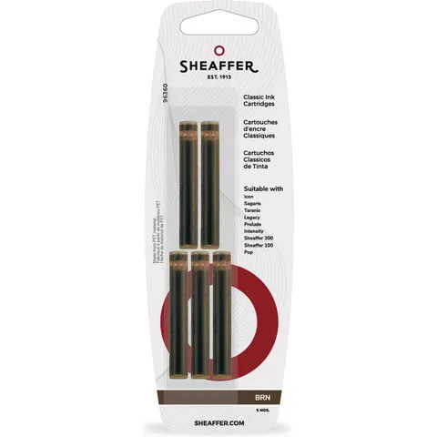 Sheaffer inktpatronen - bruin – afbeelding 2