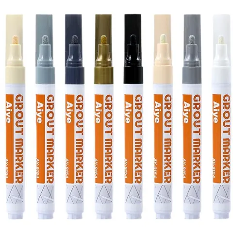 INF Stylo à joint pour carrelage multicolore, pack de 8 – image 2