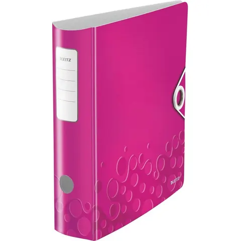 Ordner Leitz WOW active 180° 80mm PP A4 roze – afbeelding 2