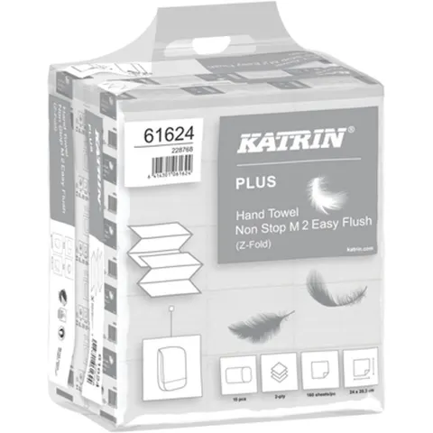 Handdoek katrin plus 2laags 203x240mm wit – afbeelding 2