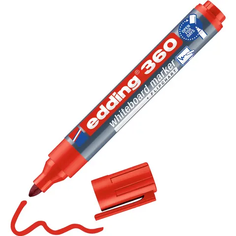Whiteboard marker Edding 360-004 Rood – afbeelding 2
