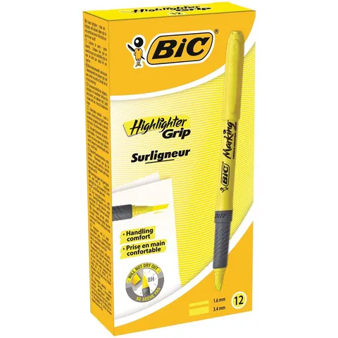 Fluoriscerende Markeerstift Bic 811935 Geel – afbeelding 2