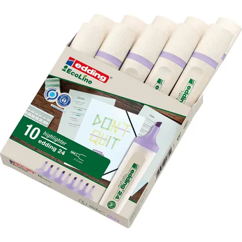Markeerstift edding 24 Ecoline pastelviolet – afbeelding 2