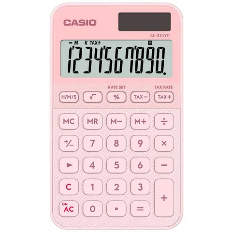Casio Zakrekenmachine Lichtroze – afbeelding 2