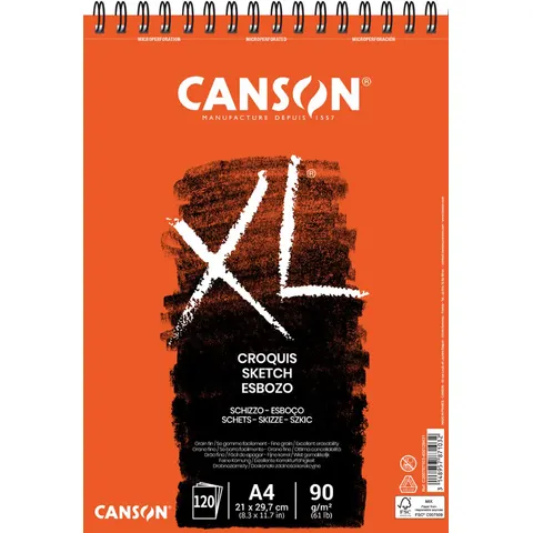 Canson schets- en studieboek XL, formaat A2. – afbeelding 2