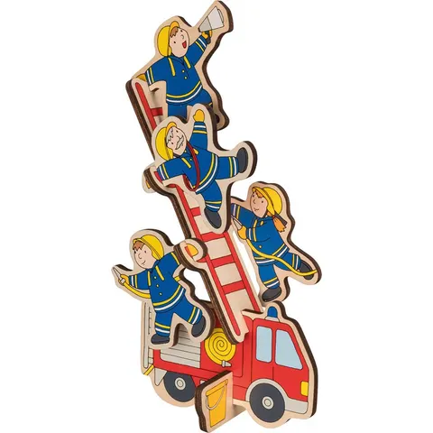Puzzle à empiler 7 pcs Pompiers - Goki – image 2