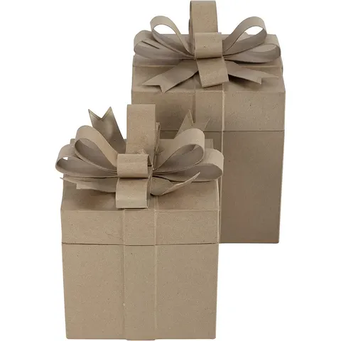 Set van 2 vierkante geschenkdozen – afbeelding 2