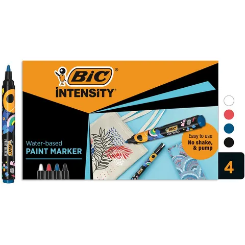 Paintmarker Bic Intensity assorti 4 stuks – afbeelding 2